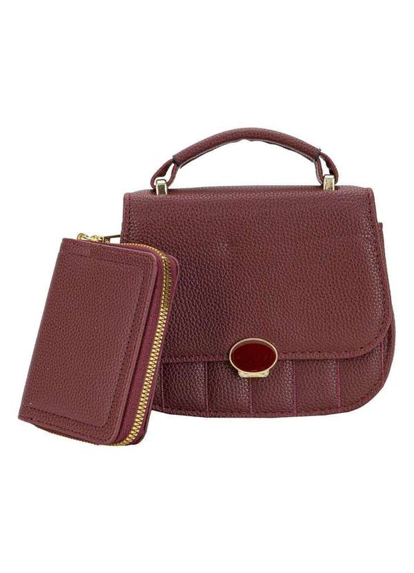 H.e - Bolsa Feminina H.E Ww115 - Vinho