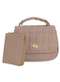 H.e - Bolsa Feminina H.E Ww117 - Branco/Off - variação: - Taupe