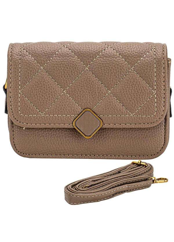 H.e - Bolsa Feminina Pequena H.E Sx-6031 Taupe 1