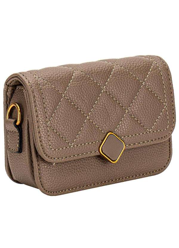 H.e - Bolsa Feminina Pequena H.E Sx-6031 Taupe 3