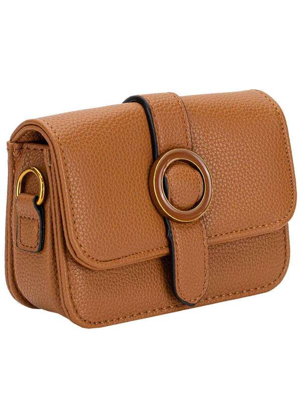 H.e - Bolsa Feminina Pequena H.E Sx-6037 Caramelo 3