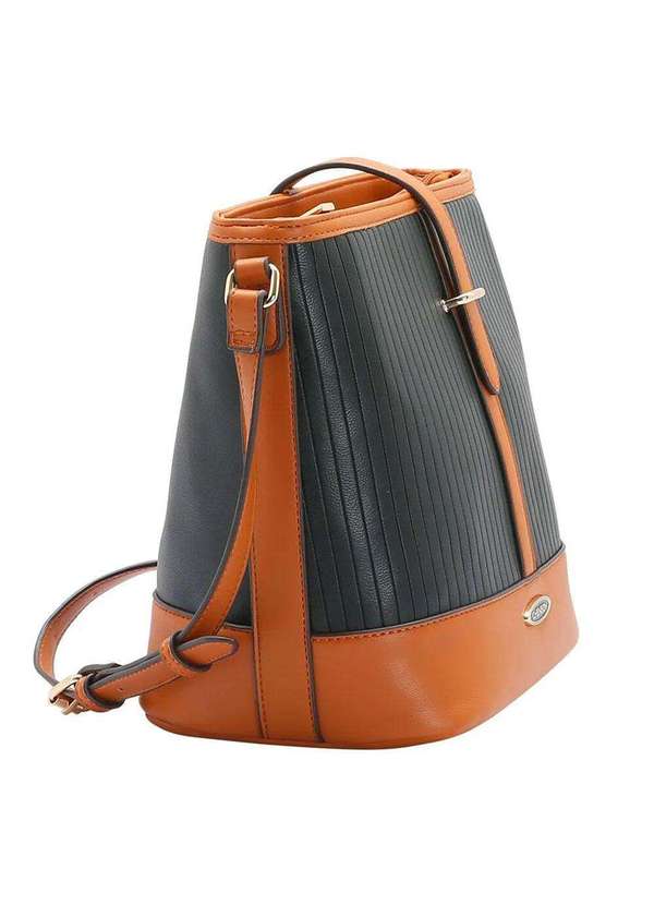 Chenson - Bolsa Feminina Transversal Chenson Cg84424 - Preto/Café 2