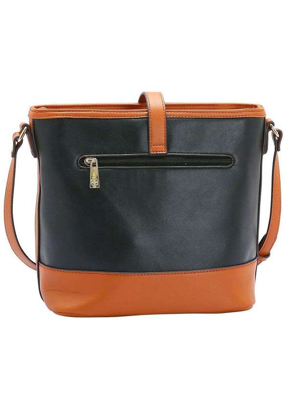 Chenson - Bolsa Feminina Transversal Chenson Cg84424 - Preto/Café 3