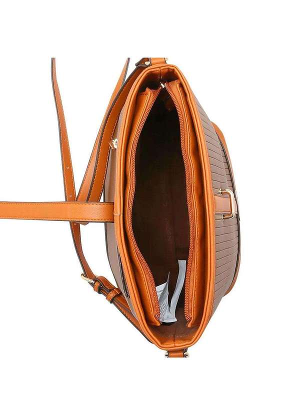 Chenson - Bolsa Feminina Transversal Chenson Cg84424 - Preto/Café 4