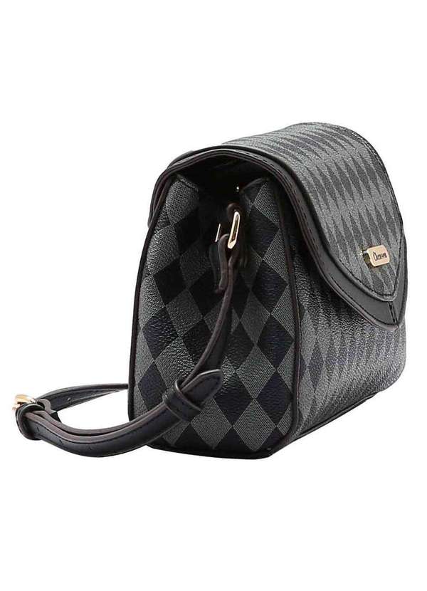 Chenson - Bolsa Feminina Transversal Chenson Cg84855 Preto/Cinza 1