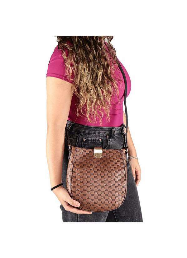 Chenson - Bolsa Feminina Transversal Chenson Cg85050 Café 2