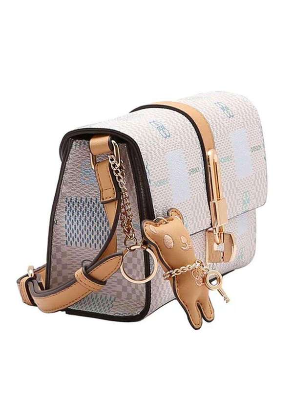 Chenson - Bolsa Feminina Transversal Chenson  Cg85098 Bege/Verde 2