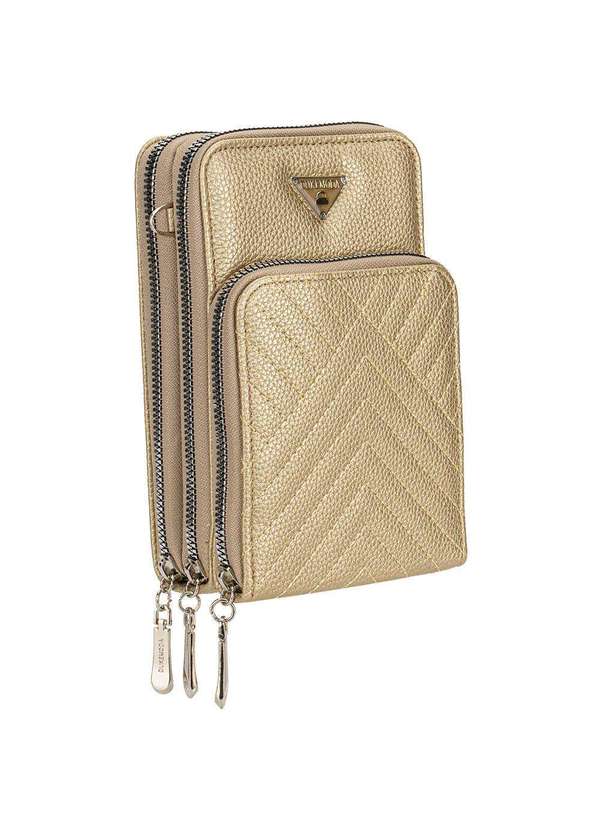 H.e - Bolsa Feminina Transversal H.E 0037-05 Ouro 3