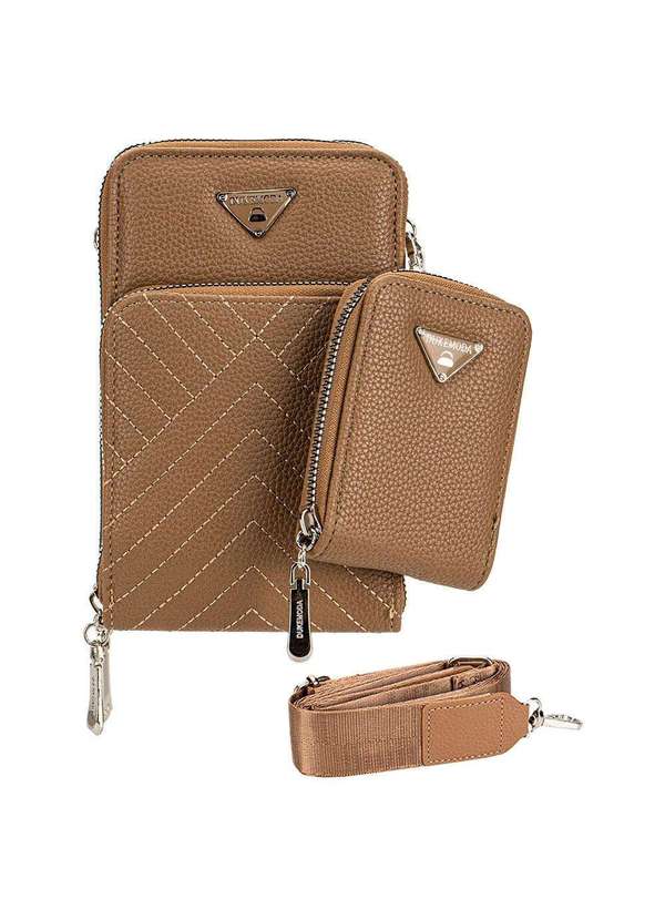 H.e - Bolsa Feminina Transversal H.E 0037-05 Caqui