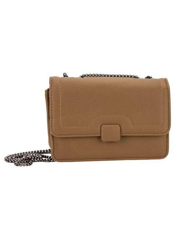 H.e - Bolsa Feminina Transversal H.E By019 - Caqui