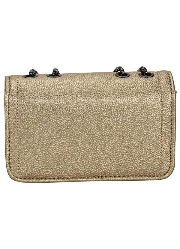 H.e - Bolsa Feminina Transversal H.E By019 - Ouro 4