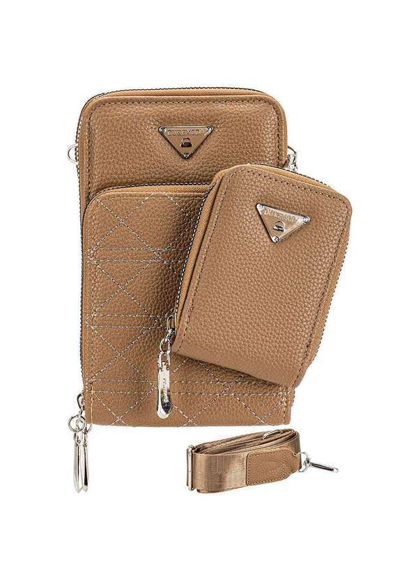 H.e - Bolsa Feminina Transversal H.E Fr34 Camel