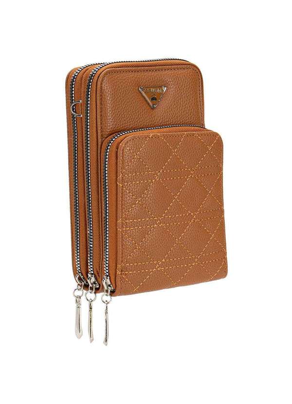 H.e - Bolsa Feminina Transversal H.E Fr34 Caramelo 3