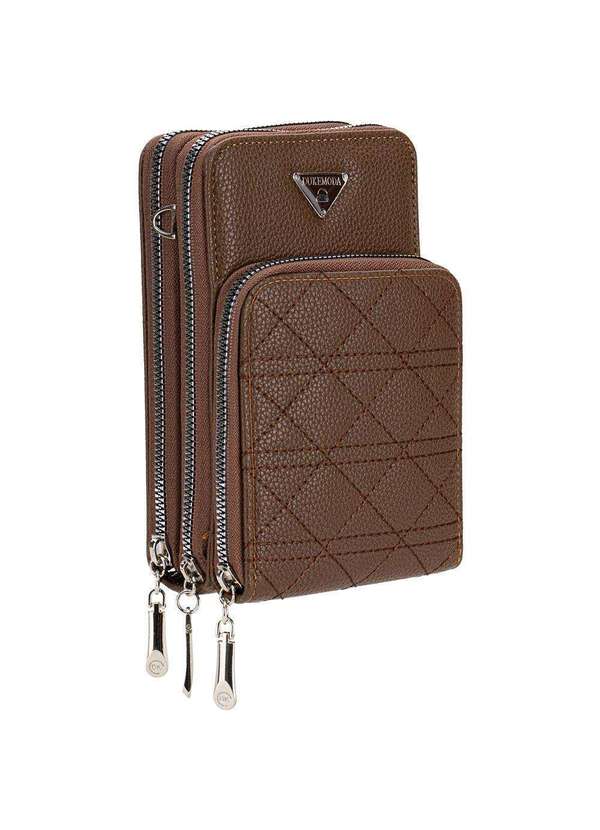 H.e - Bolsa Feminina Transversal H.E Fr34 Marrom 3