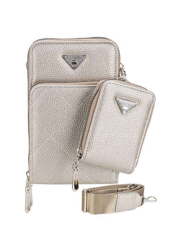 H.e - Bolsa Feminina Transversal H.E Fr40 Prata