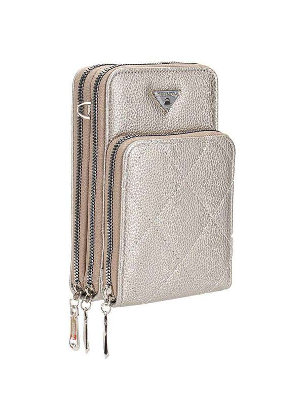 H.e - Bolsa Feminina Transversal H.E Fr40 Prata 3