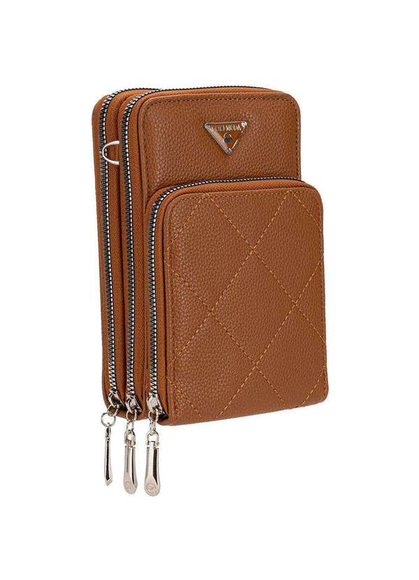 H.e - Bolsa Feminina Transversal H.E Fr40 Caramelo 3