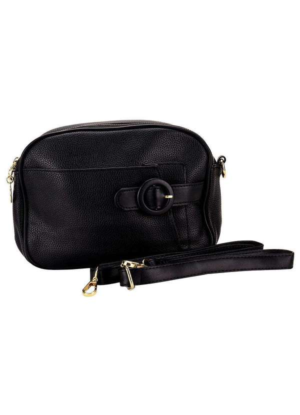 H.e - Bolsa Feminina Transversal H.E Gh385 - Preto