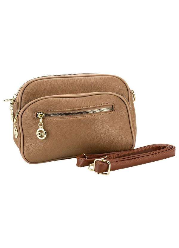 H.e - Bolsa Feminina Transversal H.E Gh386 - Bege