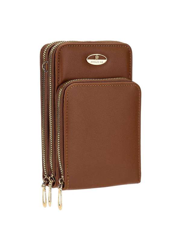 H.e - Bolsa Feminina Transversal H.E Gx5001 - Camel 2