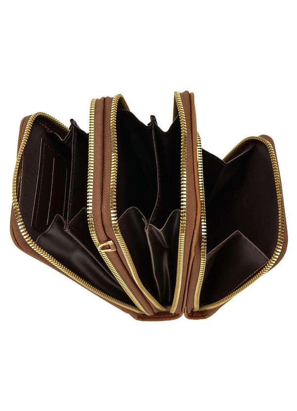 H.e - Bolsa Feminina Transversal H.E Gx5001 - Camel 4