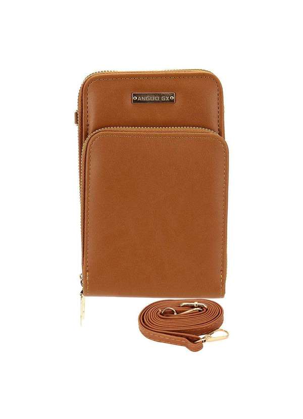 H.e - Bolsa Feminina Transversal H.E Gx5001 - Caramelo