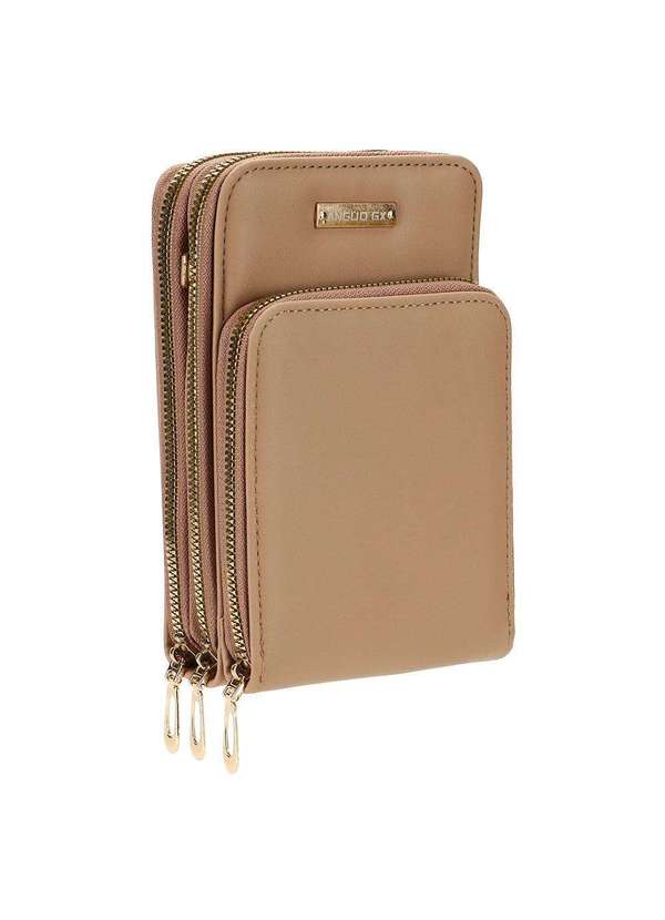 H.e - Bolsa Feminina Transversal H.E Gx5001 - Bege 2