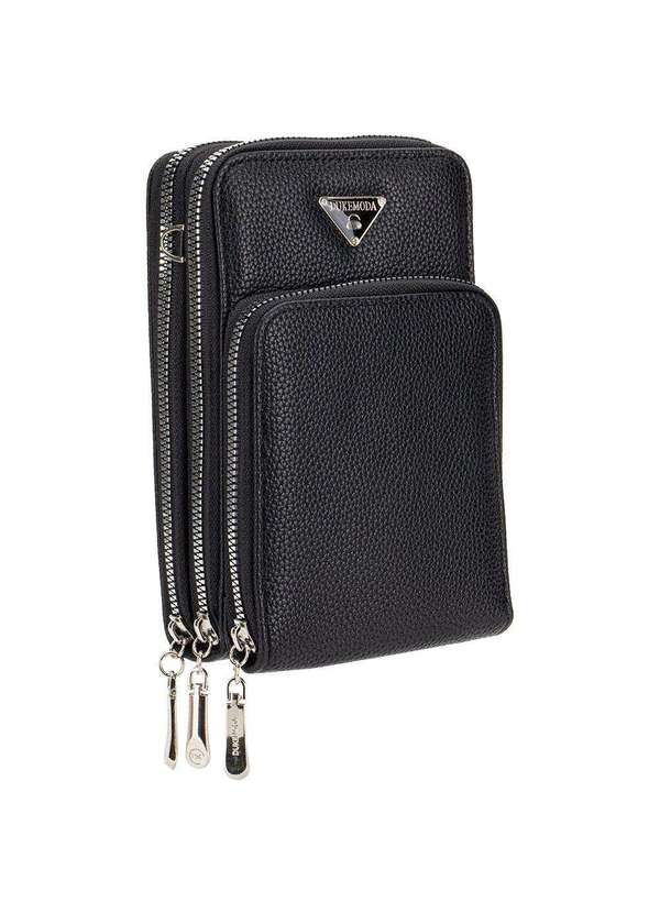 H.e - Bolsa Feminina Transversal H.E H2010 Preto 3