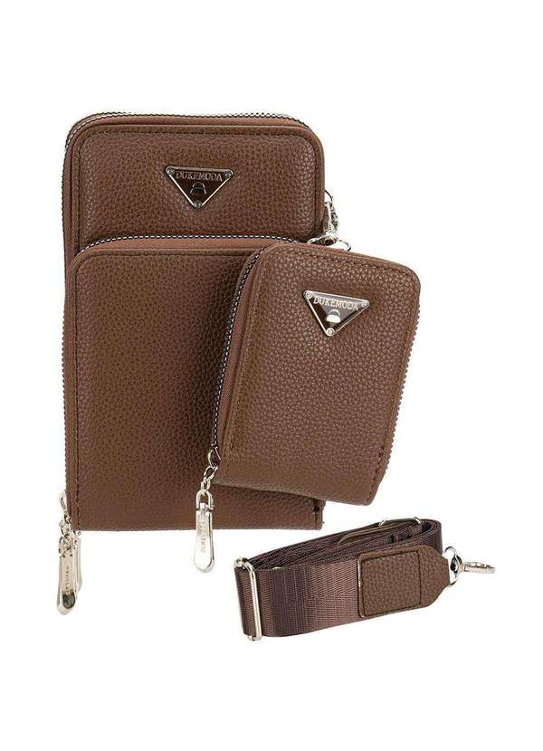 H.e - Bolsa Feminina Transversal H.E H2010 Café