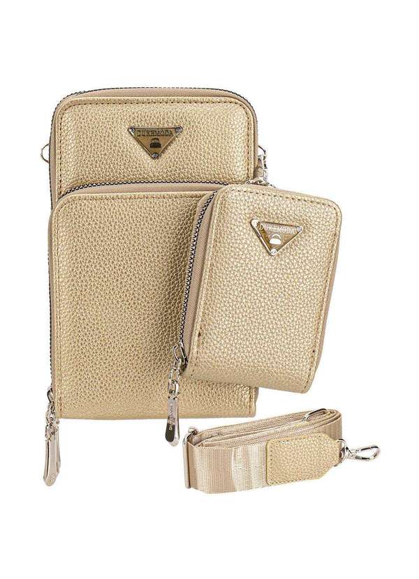 H.e - Bolsa Feminina Transversal H.E H2010 Ouro