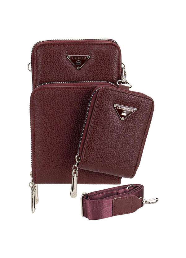 H.e - Bolsa Feminina Transversal H.E H2010 Vinho