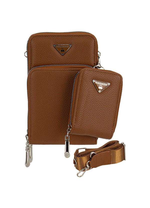 H.e - Bolsa Feminina Transversal H.E H2010 Chocolate