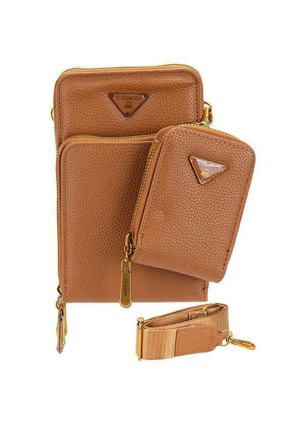 H.e - Bolsa Feminina Transversal H.E H2010 Caramelo 01