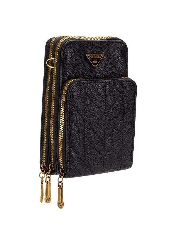 H.e - Bolsa Feminina Transversal H.E H2013 Preto 3