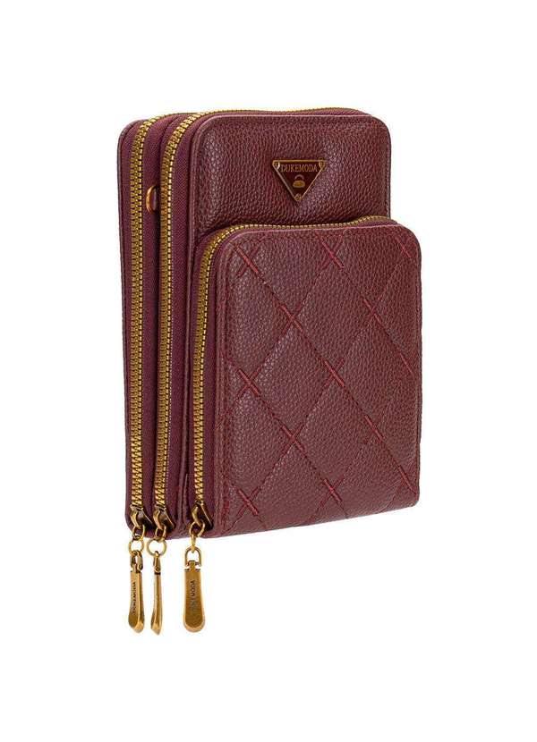 H.e - Bolsa Feminina Transversal H.E H2013 Vinho 3