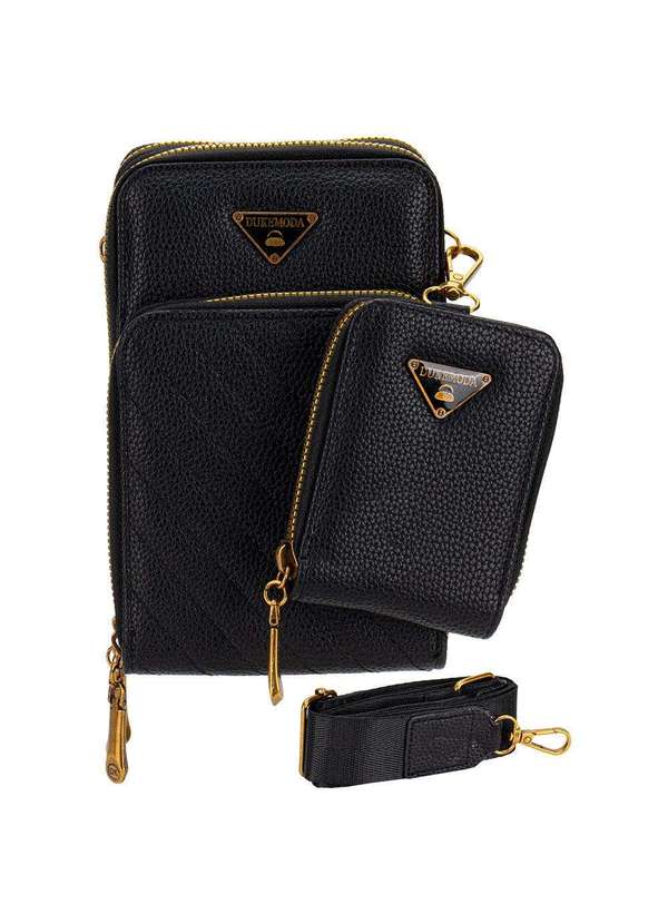 H.e - Bolsa Feminina Transversal H.E H2017 Preto