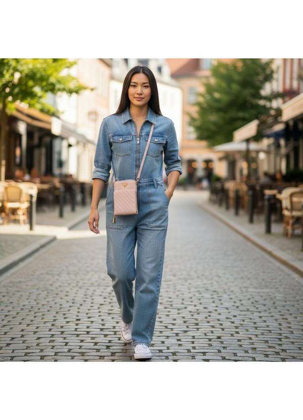 H.e - Bolsa Feminina Transversal H.E H2017 Rosa 2