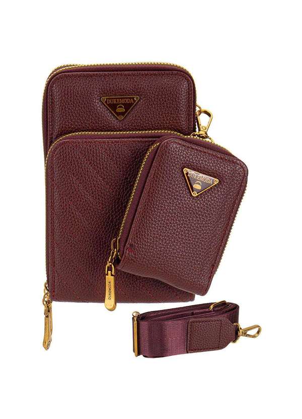 H.e - Bolsa Feminina Transversal H.E H2017 Vinho