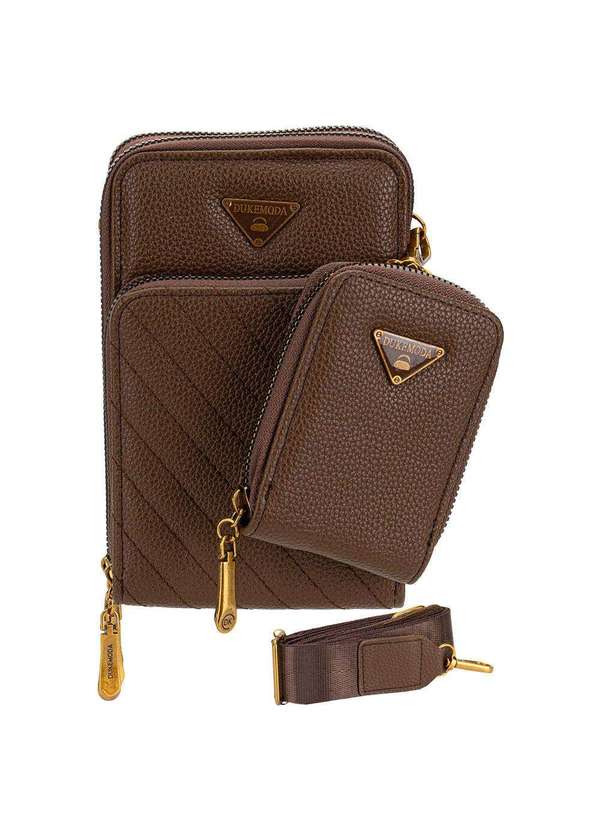 H.e - Bolsa Feminina Transversal H.E H2017 Marrom