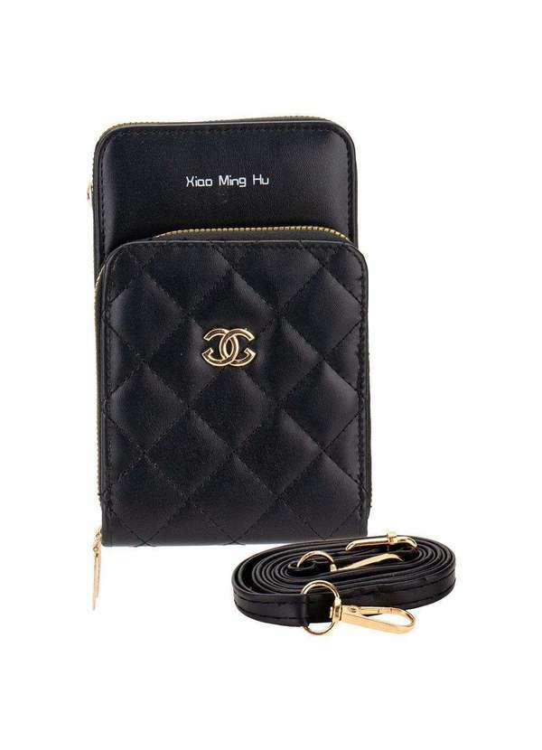 H.e - Bolsa Feminina Transversal H.E Pr1032 - Preto