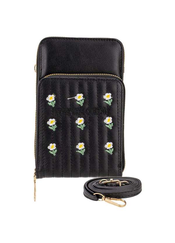 H.e - Bolsa Feminina Transversal H.E Pr1033 - Preto