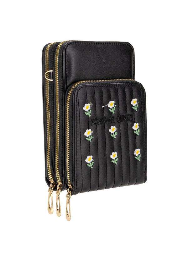 H.e - Bolsa Feminina Transversal H.E Pr1033 - Preto 2