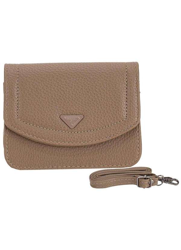 H.e - Bolsa Feminina Transversal H.E Q9441 Taupe 1