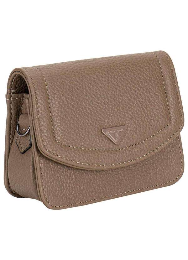 H.e - Bolsa Feminina Transversal H.E Q9441 Taupe 3