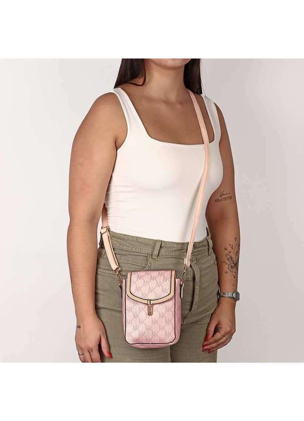 H.e - Bolsa Feminina Transversal H.E Sjw663 - Rosa 01 2