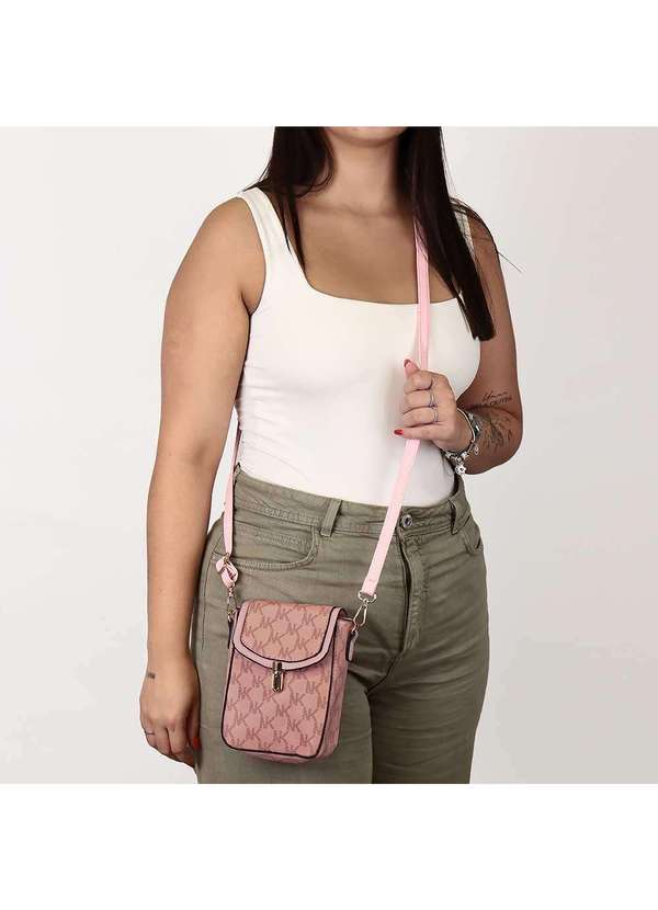 H.e - Bolsa Feminina Transversal H.E Sjw663 - Rosa 2