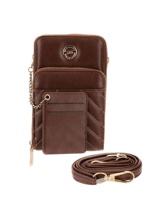 H.e - Bolsa Feminina Transversal H.E Sq2397 - Café