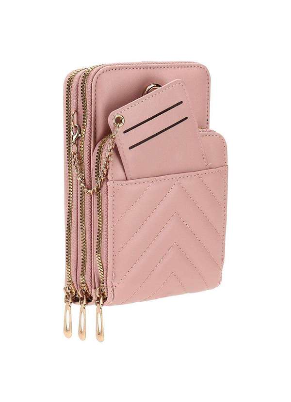 H.e - Bolsa Feminina Transversal H.E Sq2397 - Rosa 2