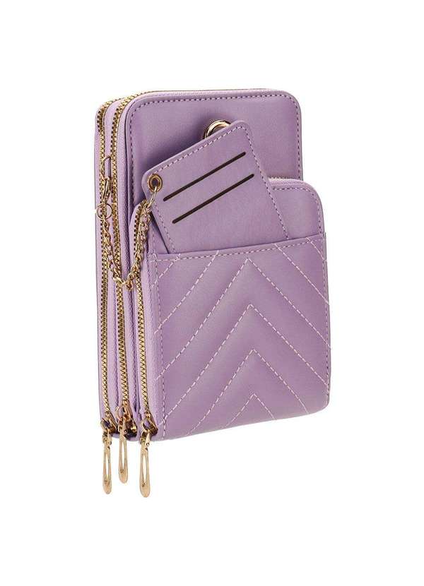 H.e - Bolsa Feminina Transversal H.E Sq2397 - Lilás 2