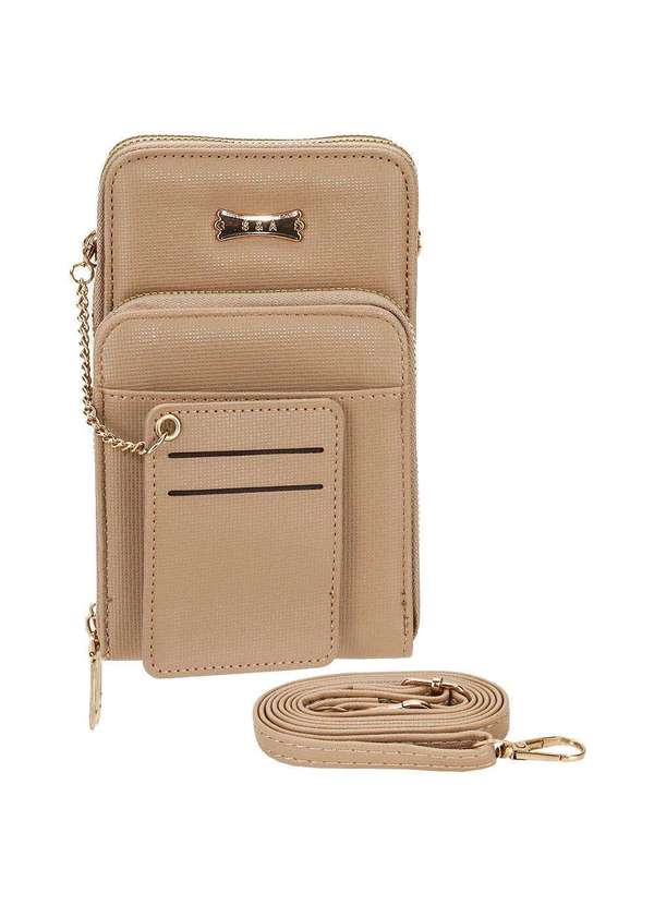 H.e - Bolsa Feminina Transversal H.E Sq2397 - Caqui